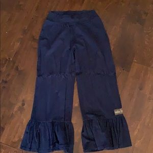 2 Pairs Matilda Jane Big Ruffle Cropped Pants M